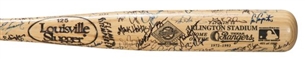 Texas Rangers Tremendously Signed Legends Bat With Over 100 Signatures Including George W. Bush